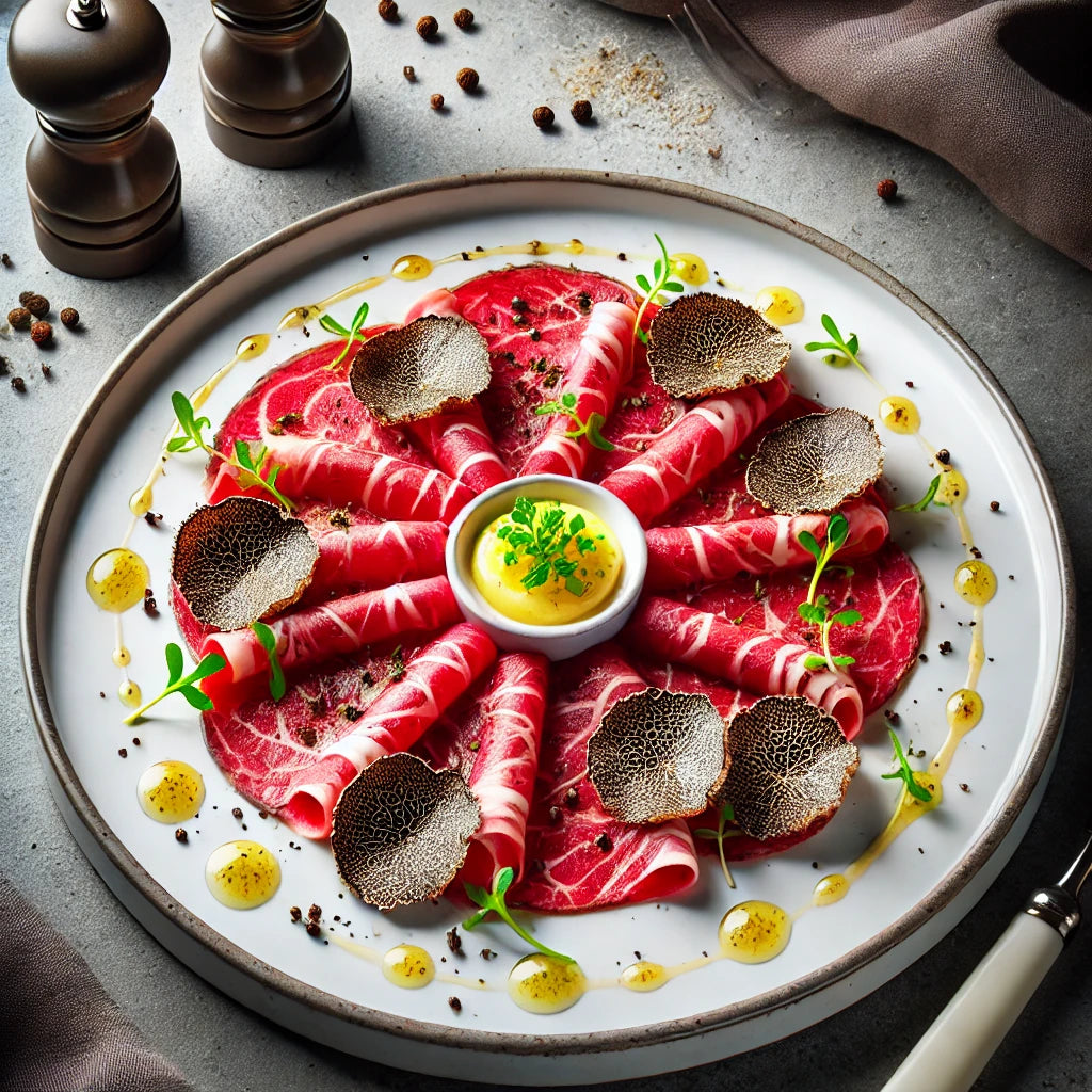 Ricetta: carpaccio di manzo con scaglie di tartufo